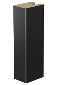 P1 Decorative rail PVC black shagreen